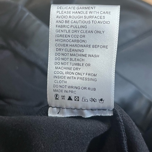 PREM The Label high waist black faux leather skinny pants size 2 - Picture 5 of 10